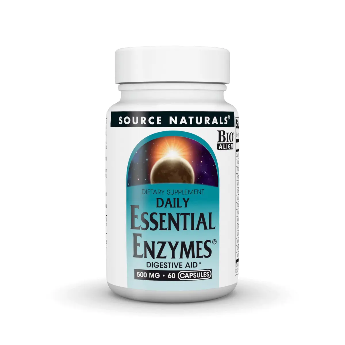 Source Naturals Daily Essential Enzymes, 500 mg | Digestive Support & Nutrient Utilization (120 chars) - main product image