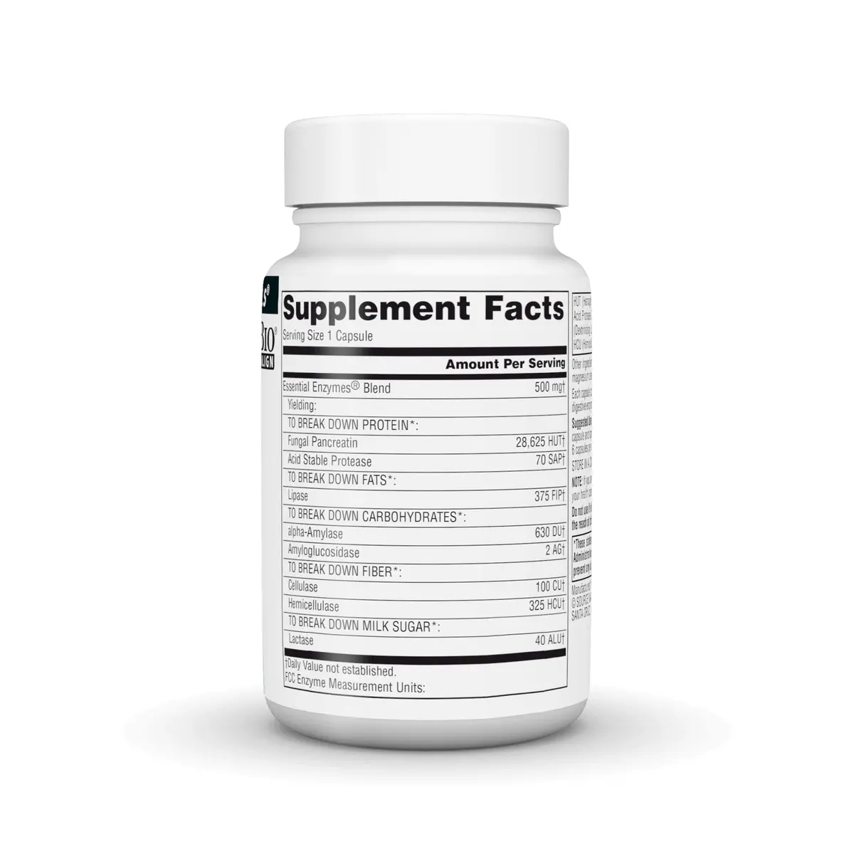 Source Naturals Daily Essential Enzymes, 500 mg | Digestive Support & Nutrient Utilization (120 chars) - view 3