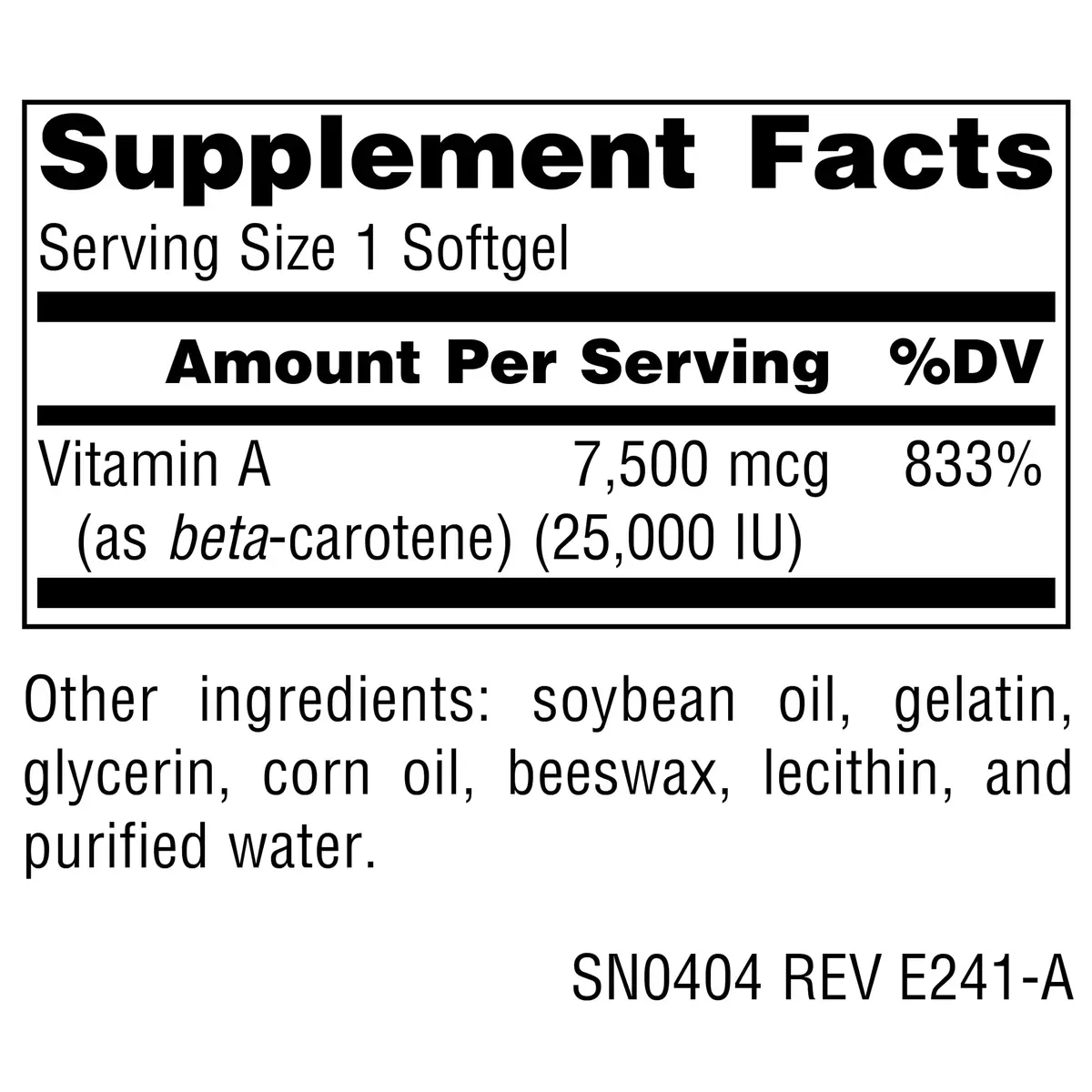 Source Naturals Beta Carotene 7500 mcg (25000 IU) 250mcg (250 Count) | Antioxidant Protection from USA - view 5