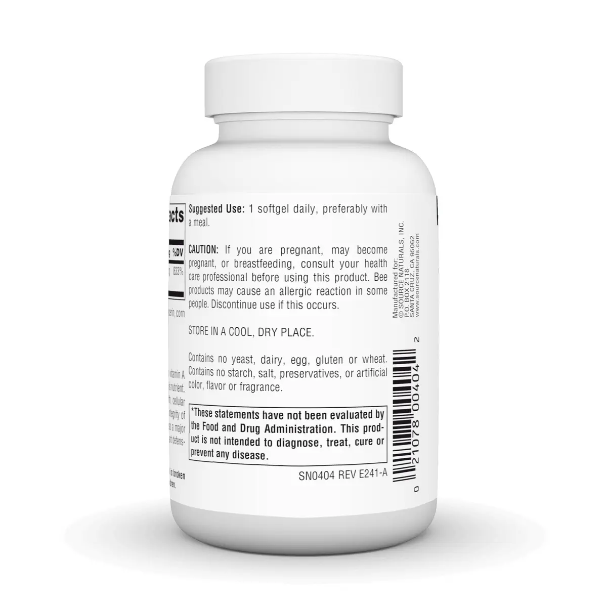 Source Naturals Beta Carotene 7500 mcg (25000 IU) 250mcg (250 Count) | Antioxidant Protection from USA - view 3