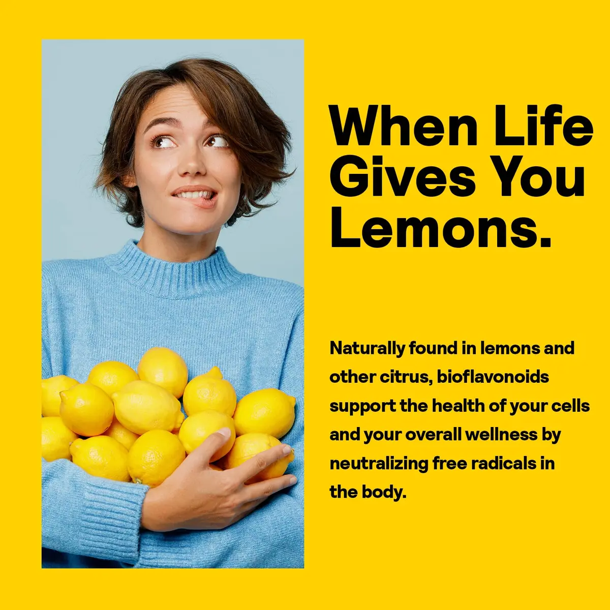 Nature's Life Lemon Bioflavonoids 1000mg | Citrus Bioflavonoids Supplement with Hesperidin & Rutin (250 Tablets) - view 4