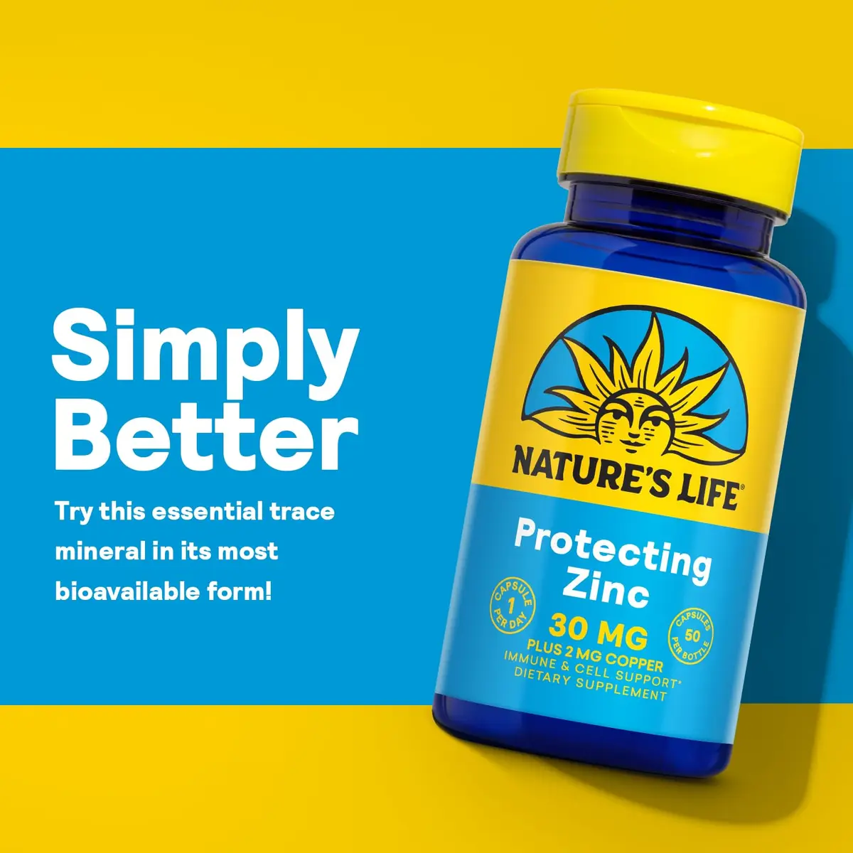 Nature's Life Zinc Picolinate 30mg + 2mg Copper | Immune & Skin Support (70-120 chars) - view 4