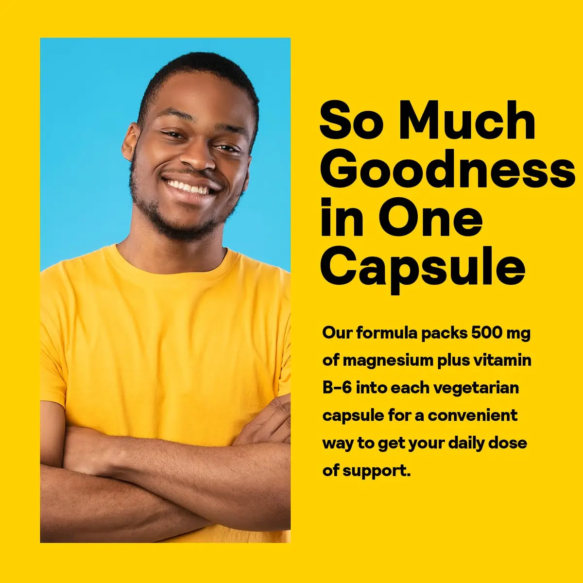 Nature's Life Magnesium 500 mg | Supports Muscles & Nerves | Lab Verified (100 VegCaps) - view 4