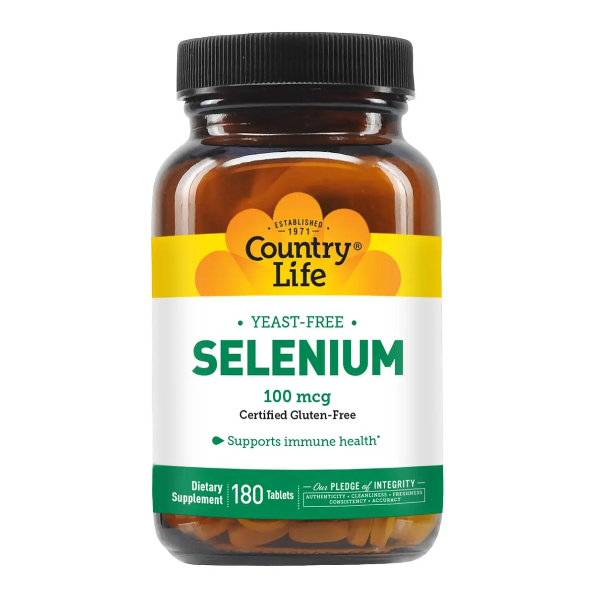 Country Life Selenium 100 mcg Yeast-Free Tablets 180 Count | Supports Immune Health & Acts as Antioxidant - view 6