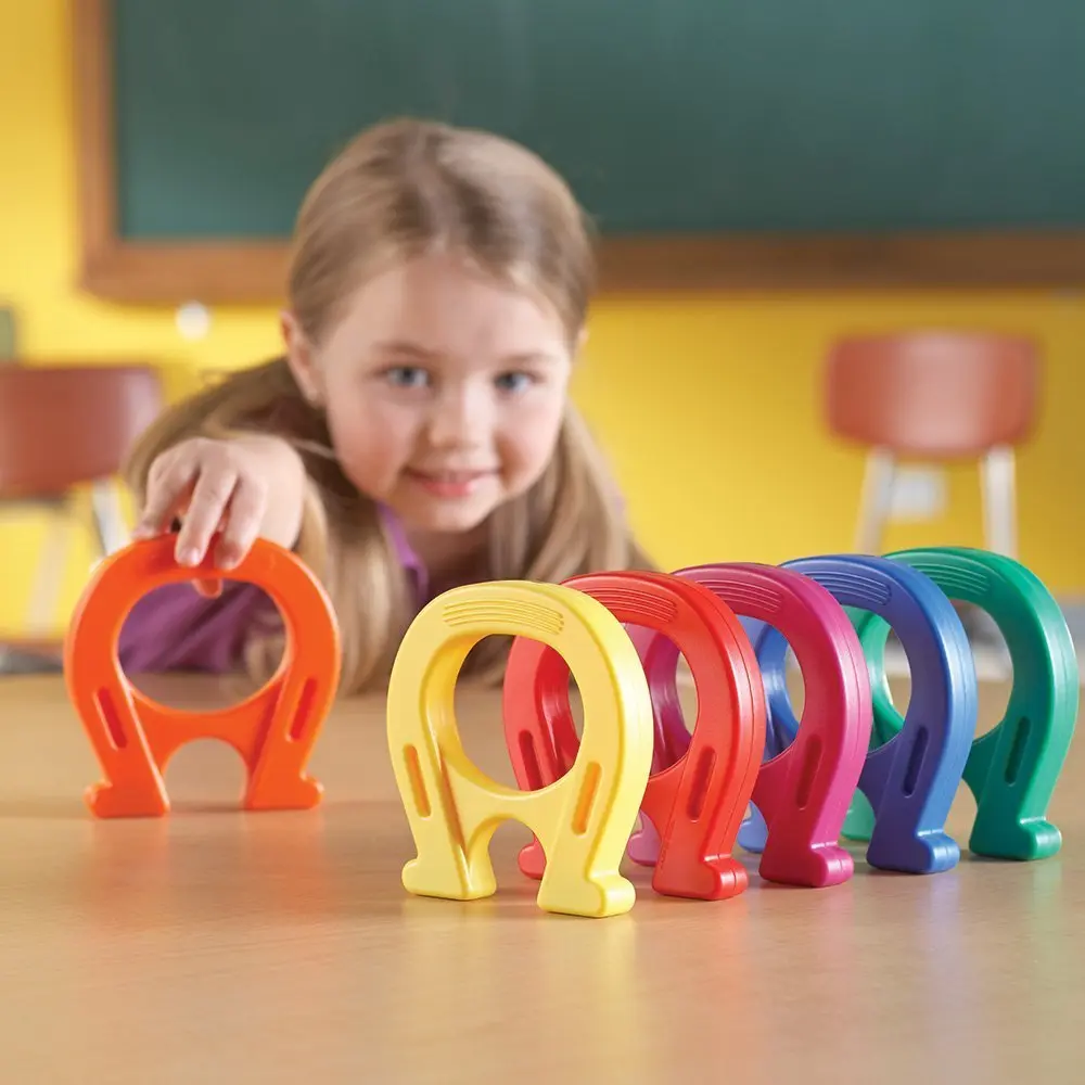 Learning Resources Primary Science Mighty Magnets, Set of 6 | Colorful Horseshoe Magnets for Kids 5+ - view 5