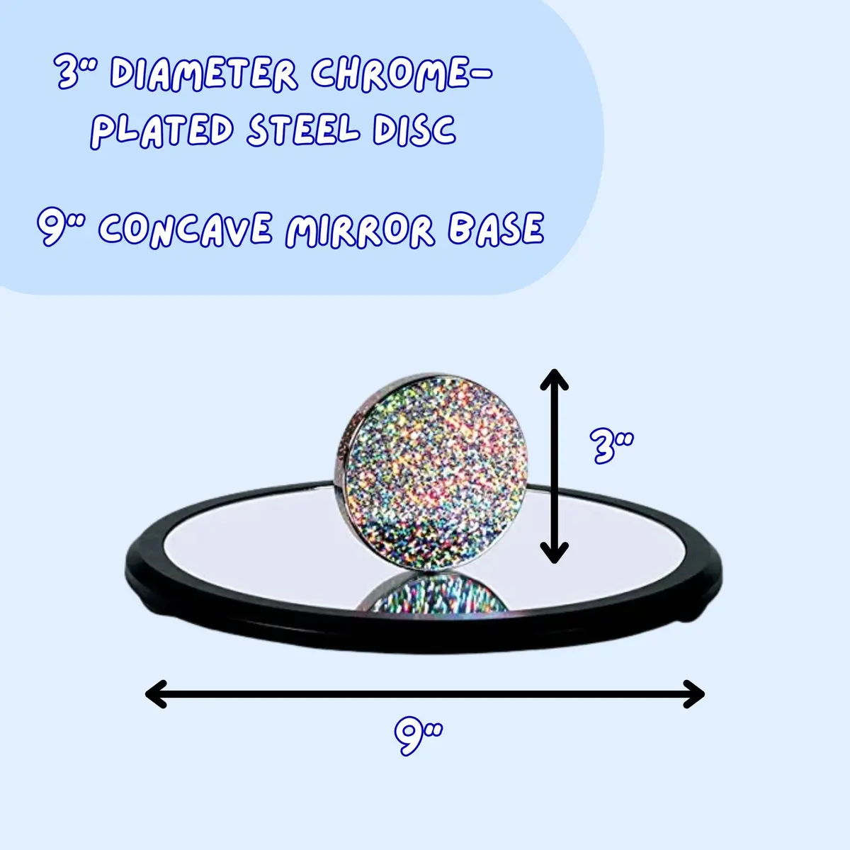 Toysmith Euler's Disk Physics Science Desk Toy 2.02 lb (0.92 kg) | Interactive STEM Toy for Focus & Relaxation - view 3