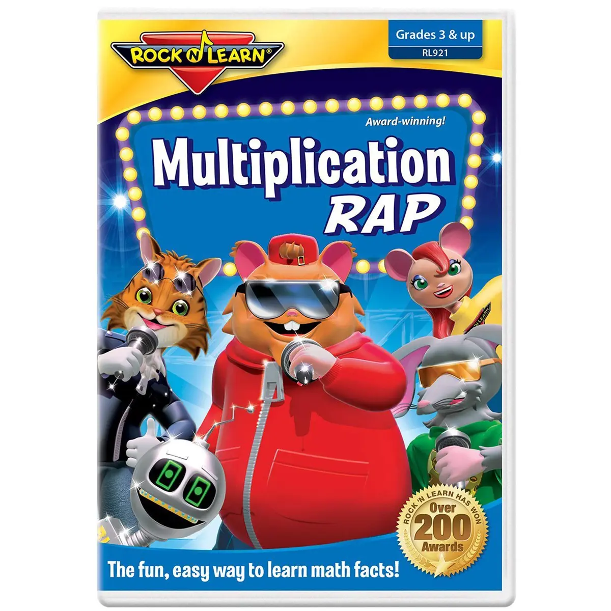 Rock 'N Learn Multiplication Rap DVD | Grades 3+ | 46 Minutes - main product image