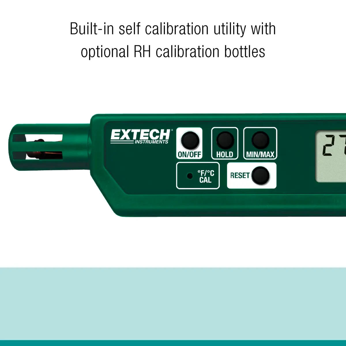 Extech Humidity and Temperature Pen, Compact Dual LCD, Fast Sensor - view 5