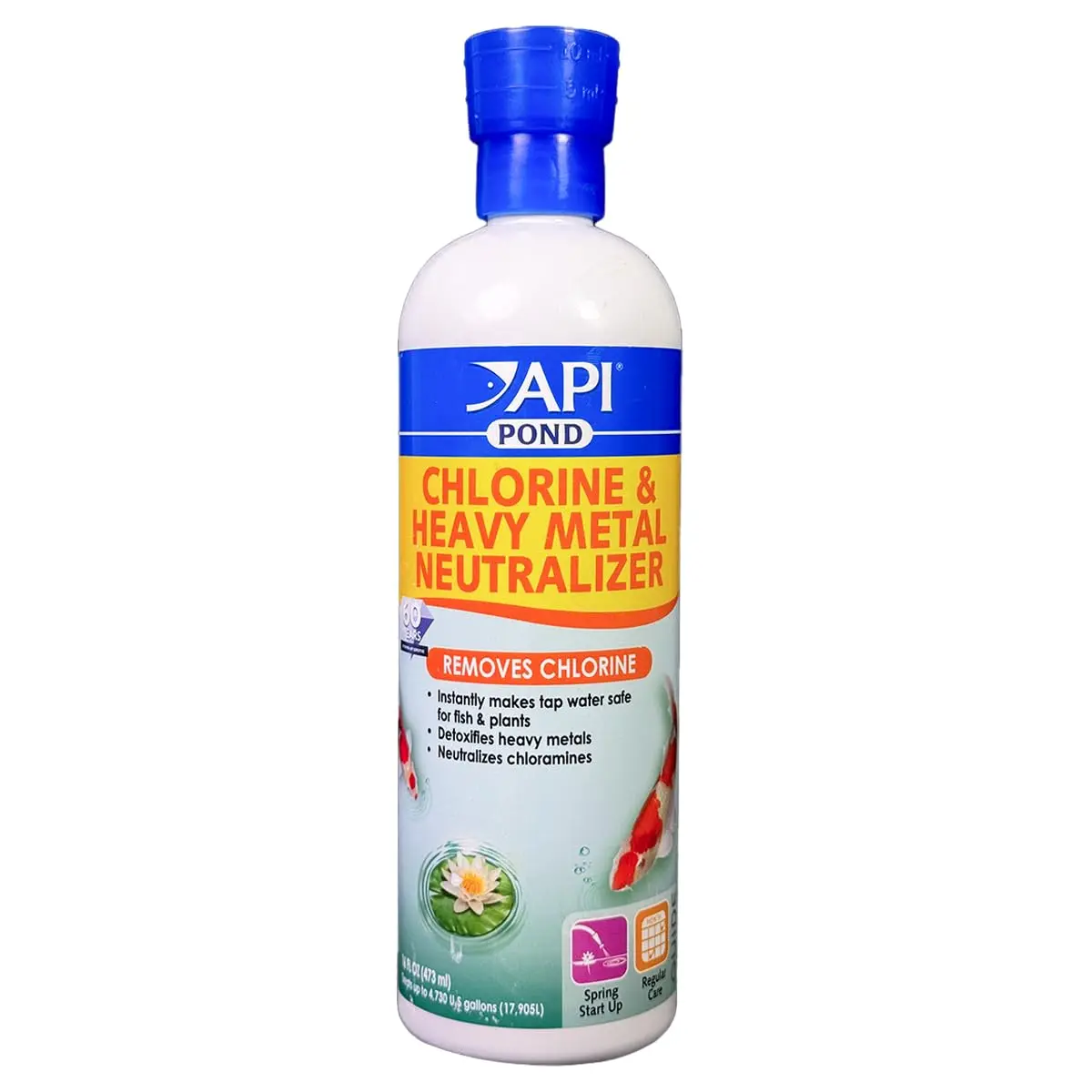 API Pond Chlorine & Heavy Metal Neutralizer 16oz | Instantly Removes Harmful Chemicals for Pond Safety - main product image