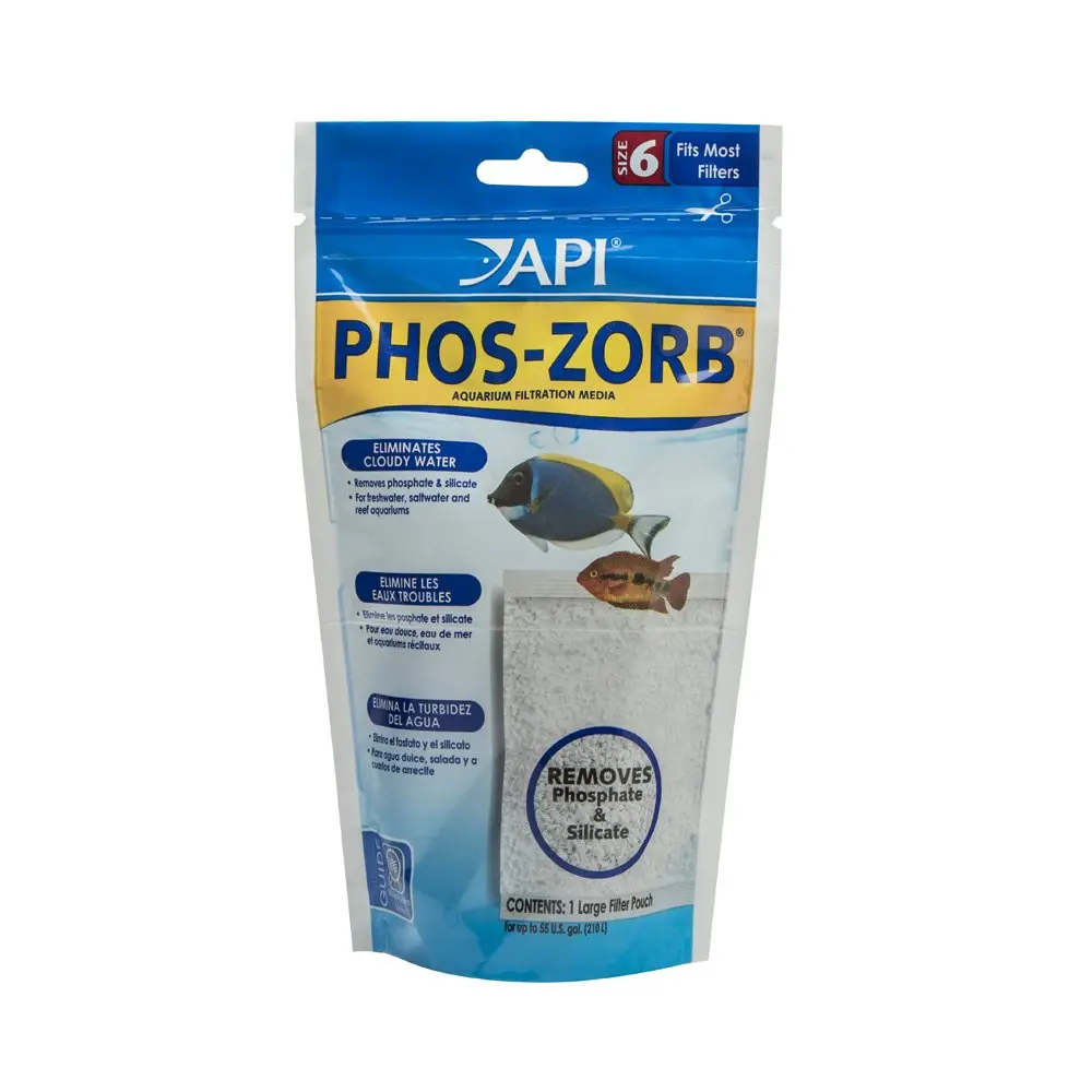 API Phos-Zorb Size 6 Aquarium Canister Filter Filtration Pouch | Removes Phosphate & Silicate (110-130 chars) - main product image