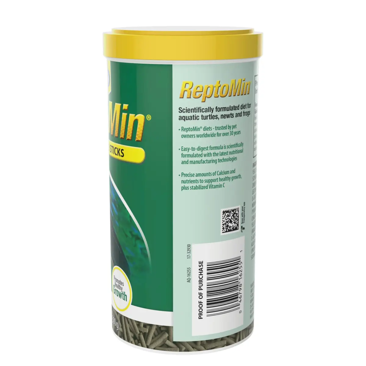 Tetra ReptoMin Floating Food Sticks 300g (10.59 oz) | Daily Diet for Aquatic Turtles, Newts, and Frogs - view 3