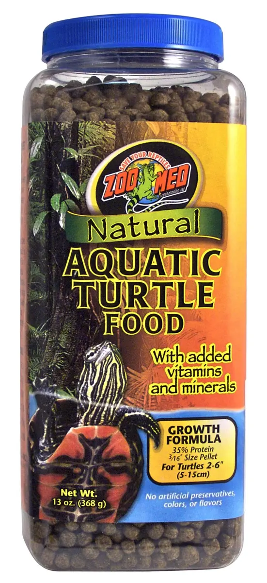 Zoo Med Growth Formula Aquatic Turtle Food Pellets 368 g (13 oz) | Low Protein Floating Pellets for Growth - main product image