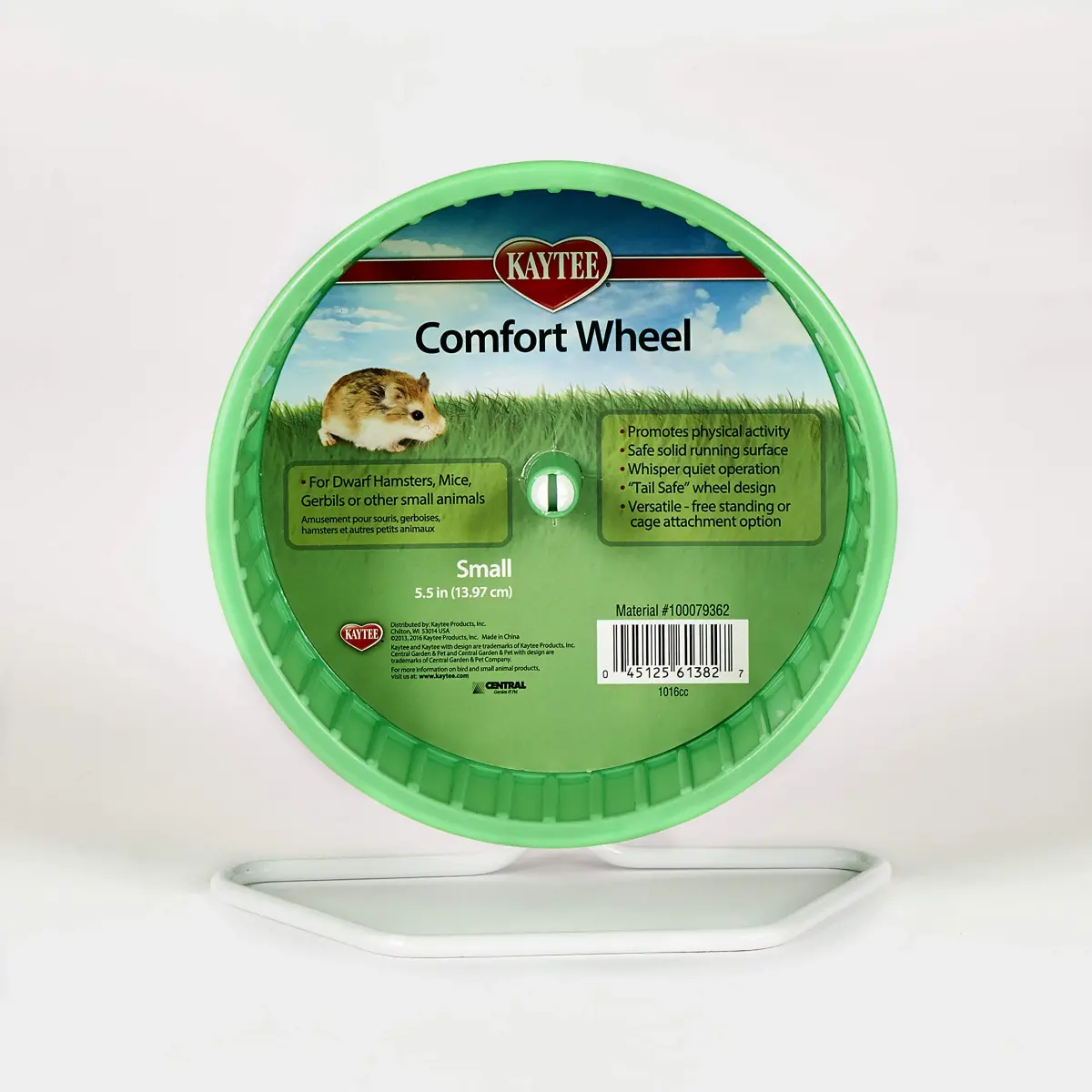 Kaytee Comfort Wheel Small 5.5 Inches | Safe Running Surface for Mice & Dwarf Hamsters - view 6