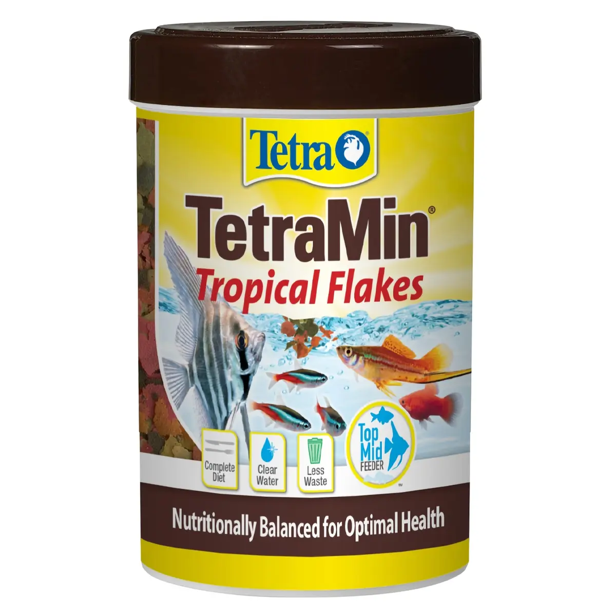 TetraMin Tropical Flakes Fish Food 100g (3.53 oz) | Complete Diet for Top & Mid Feeders - main product image