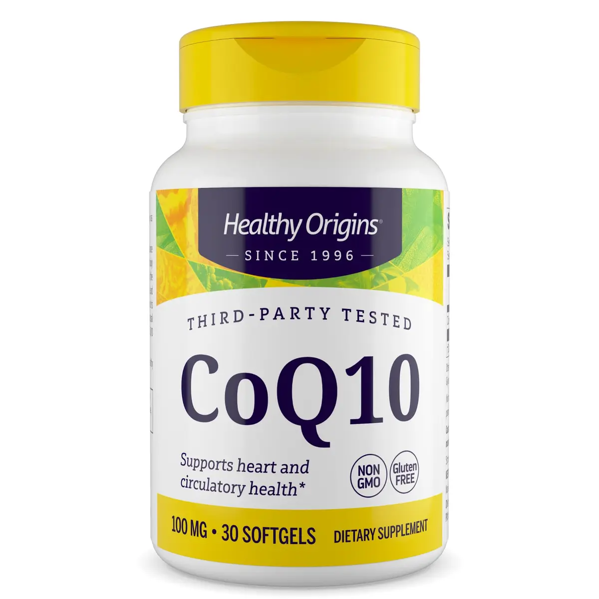 Healthy Origins CoQ10 100 mg Softgels (150 Count) | Supports Cellular Energy Production — Unflavored - main product image