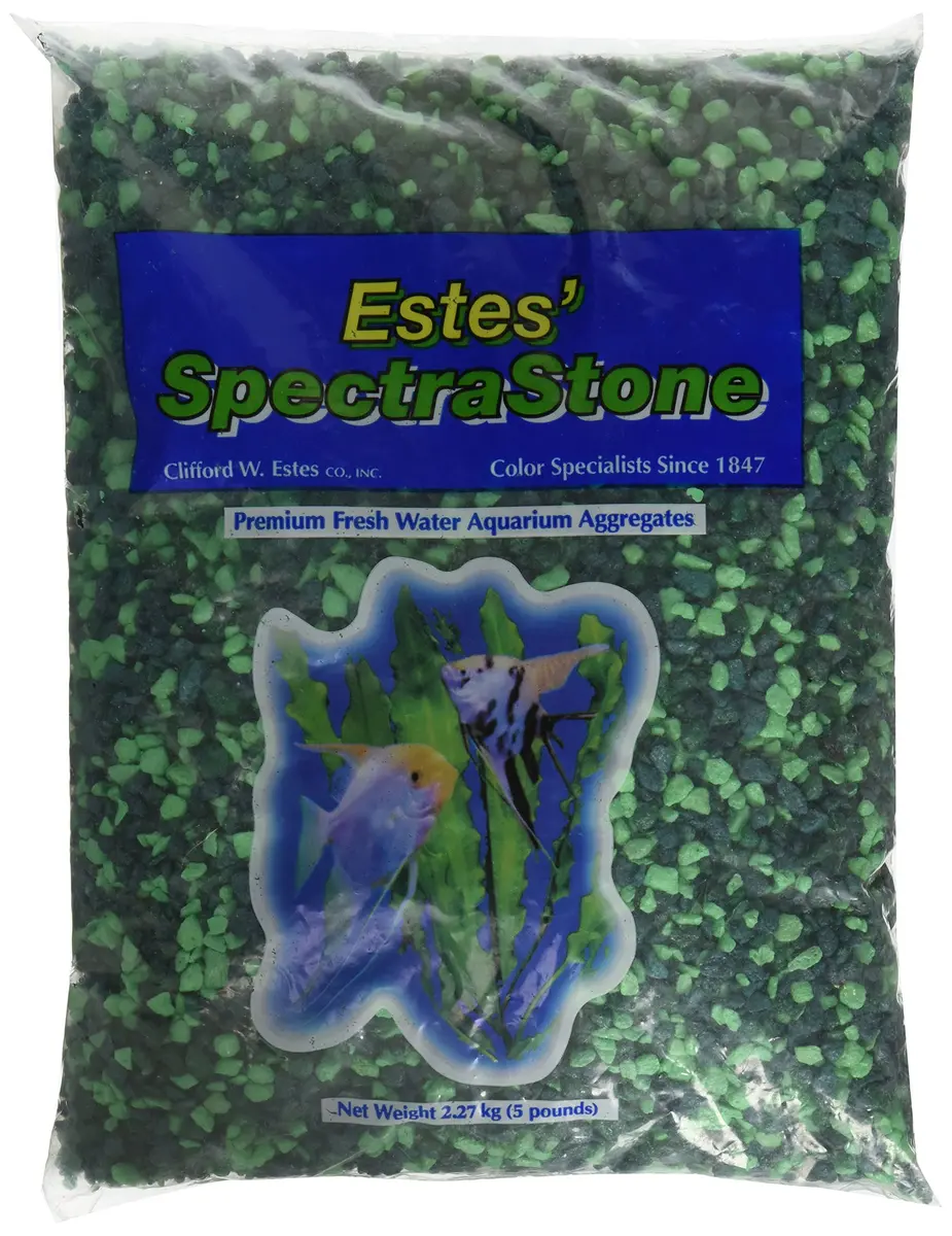 Spectrastone Lake Green Aquarium Gravel 5lb | PH-Neutral Freshwater Decor - main product image