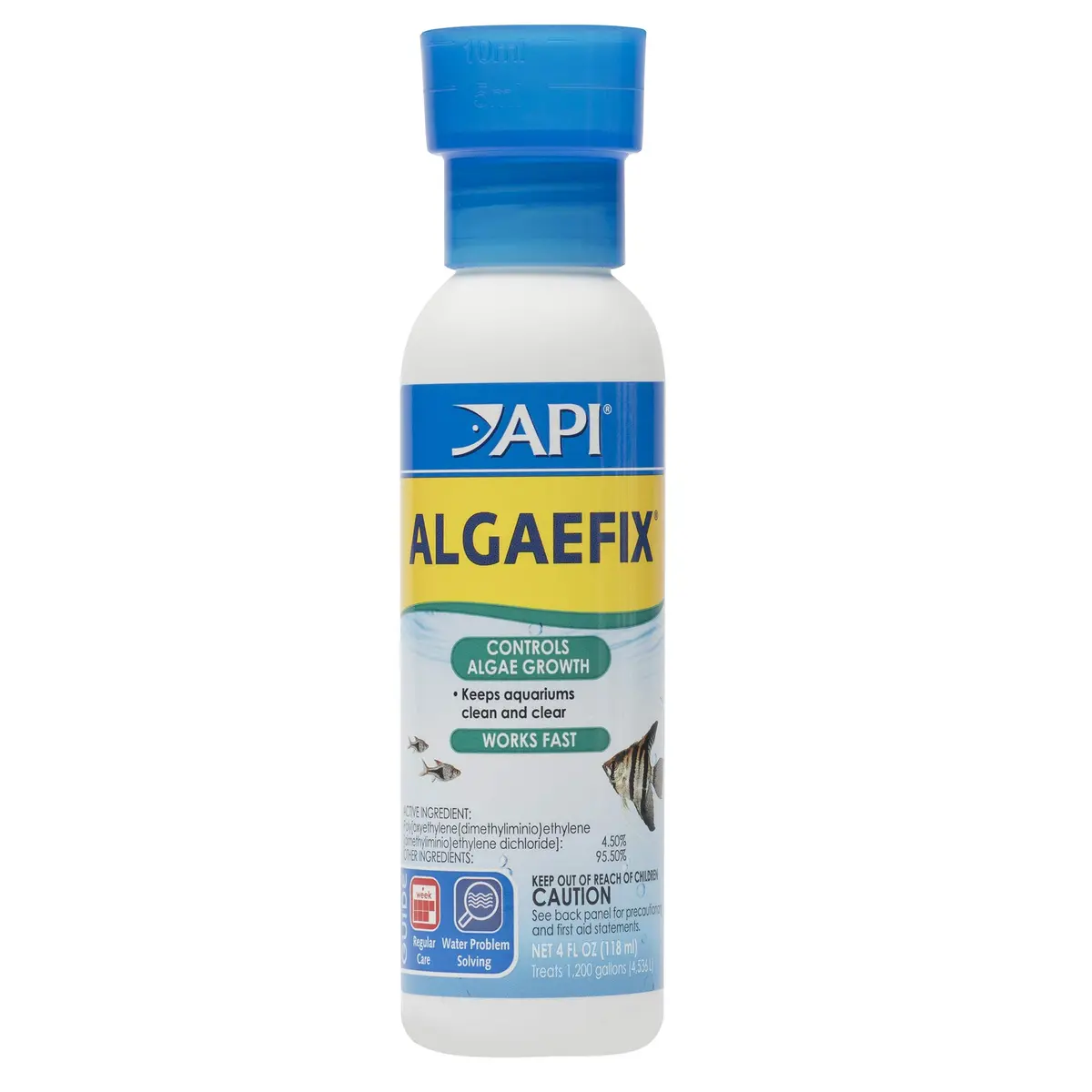 API ALGAEFIX Algae Control 118ml (4-Ounce) | Controls Green Water, String & Hair Algae - main product image