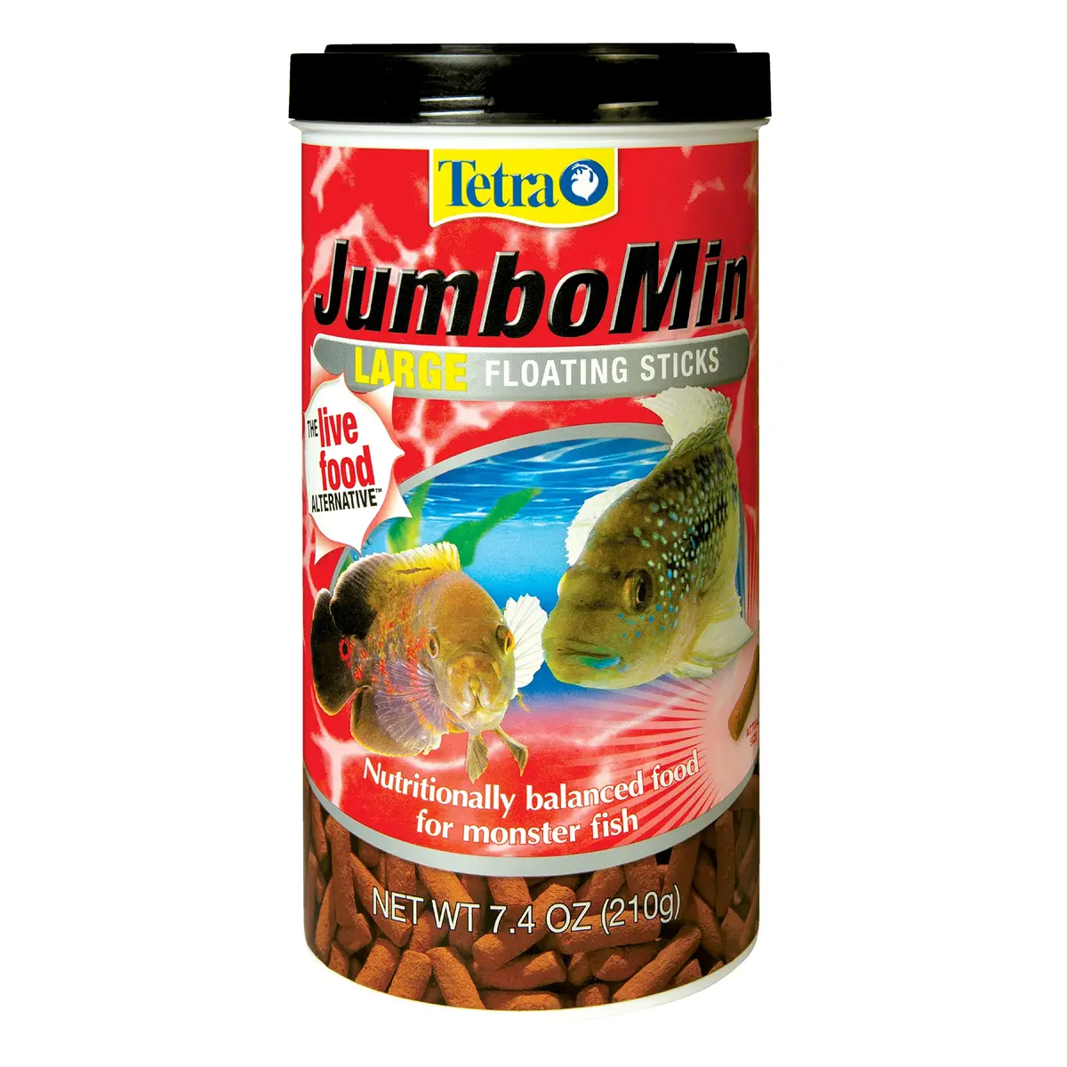 Tetra JumboMin Large Floating Sticks 7.4oz | Supports Carnivorous Fish & Bright Colors - main product image