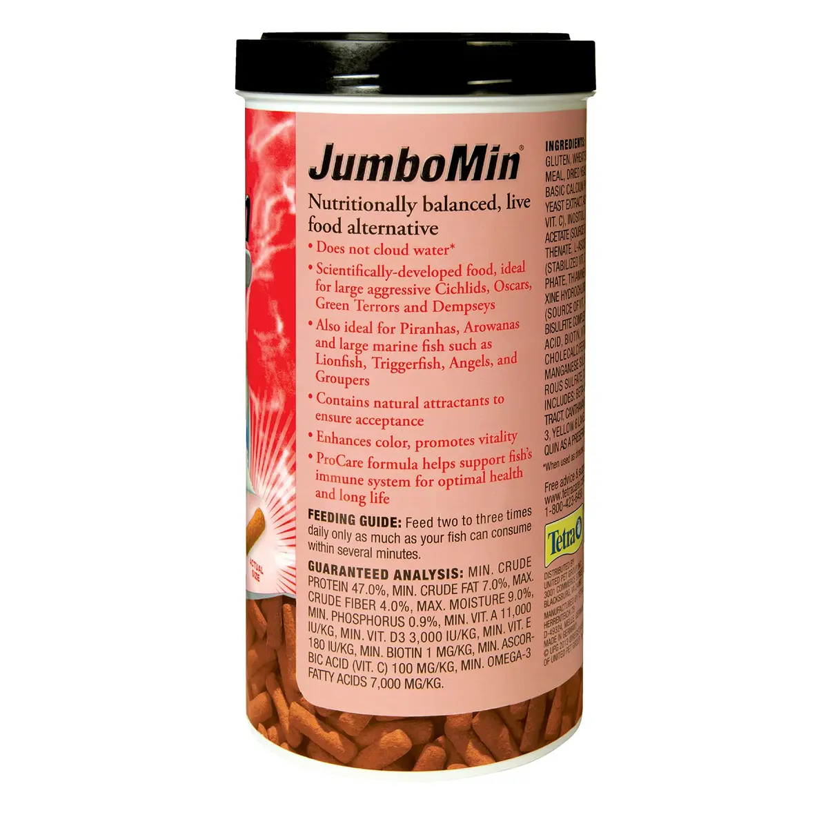 Tetra JumboMin Large Floating Sticks 7.4oz | Supports Carnivorous Fish & Bright Colors - view 2