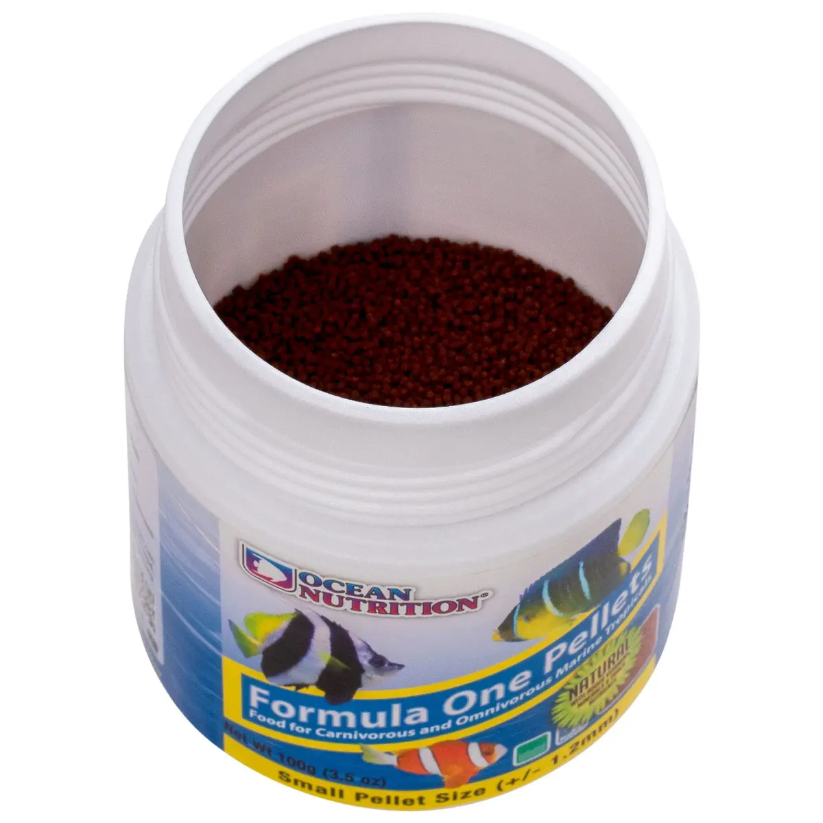 Ocean Nutrition Formula One Small Pellet Fish Food 100g (3.5oz) Jar | Gourmet Tropical Fish Food - view 7