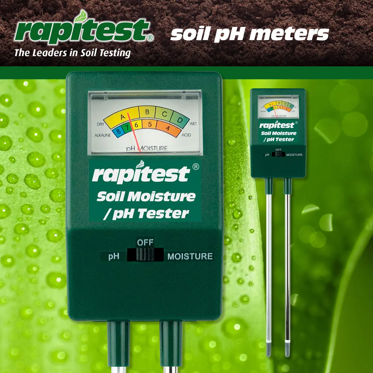 Luster Leaf Soil pH/Moisture Tester Black | Soil Acidity & Moisture Check - view 4