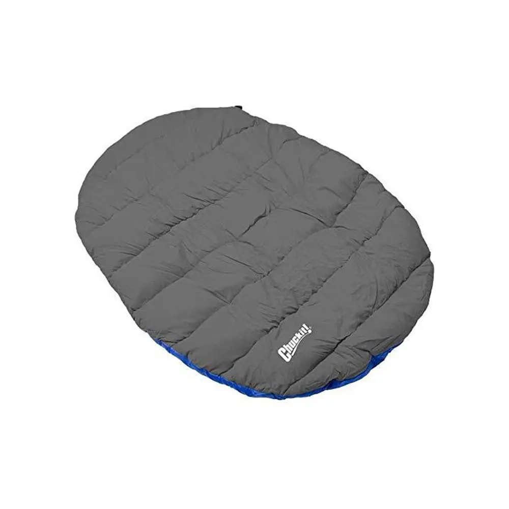 Chuckit! Travel Pillow Dog Bed Water Resistant Blue/Grey 76cm x 90cm (30" x 39") | Portable Comfort for Medium to Large Dogs - main product image
