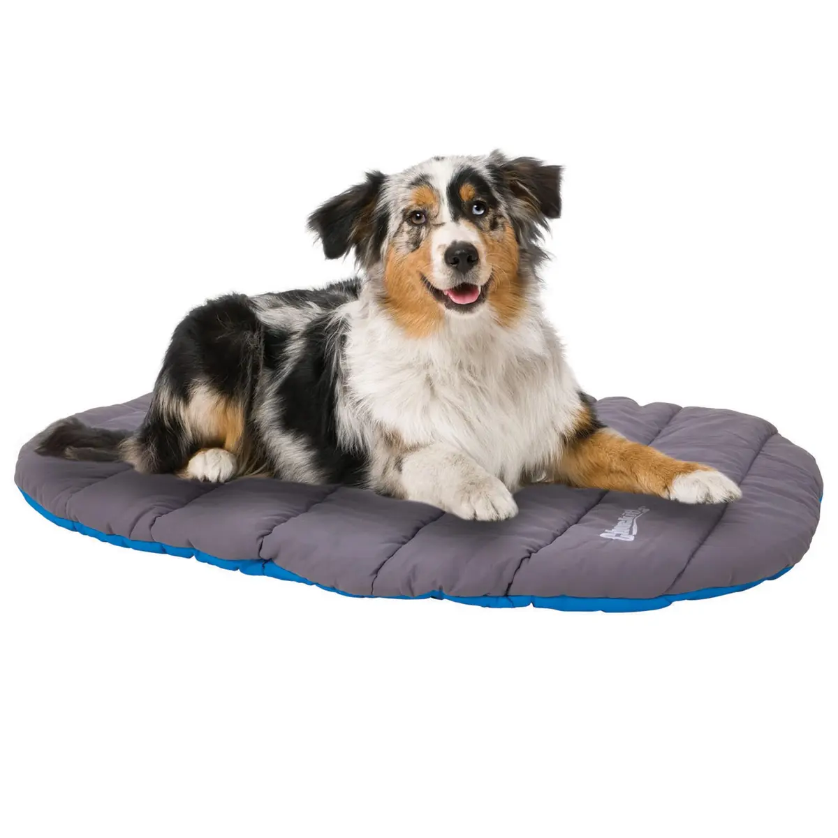 Chuckit! Travel Pillow Dog Bed Water Resistant Blue/Grey 76cm x 90cm (30" x 39") | Portable Comfort for Medium to Large Dogs - view 6