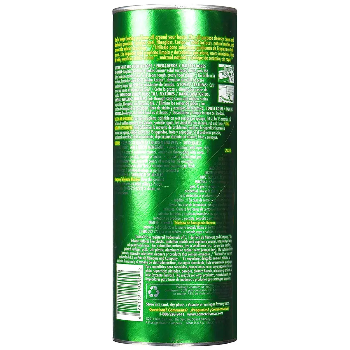 Pampers Comet Disinfectant Cleanser with Bleach - 21 oz | All-Purpose Household Cleaner - view 2