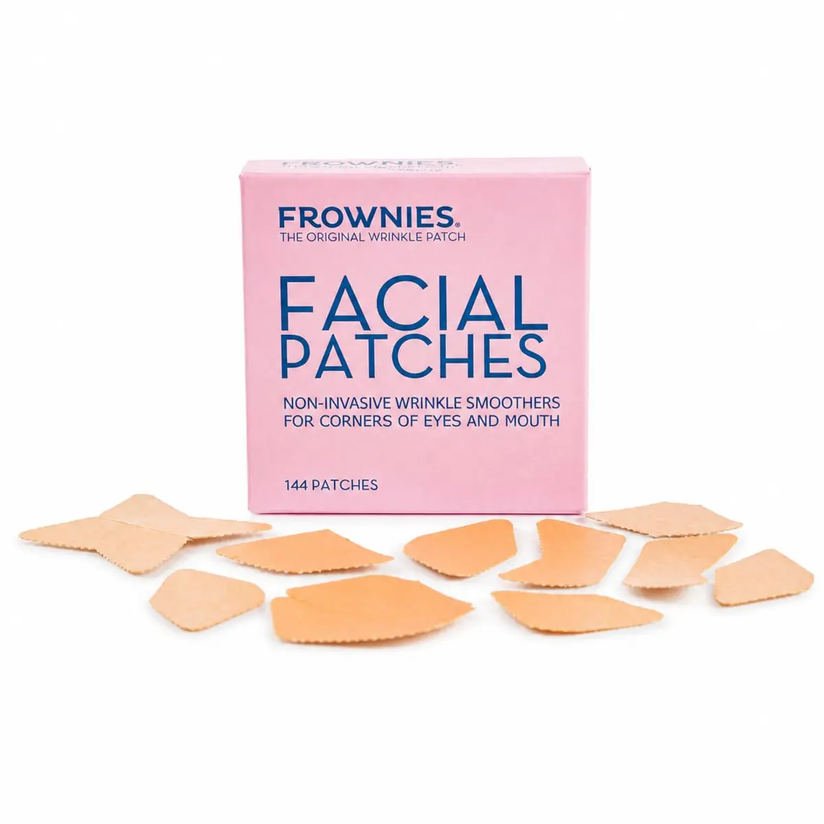 Frownies Corners of Eyes & Mouth Wrinkle Patches 144 Count | Natural Skin Treatment for Fine Lines & Crow's Feet - main product image