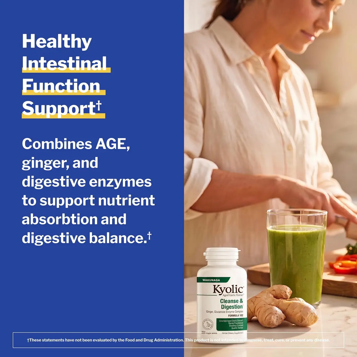 Kyolic Aged Garlic Extract Cleanse & Digestion Formula 102, 200 Capsules | Supports GI Cleansing & Healthy Intestinal Function - view 4