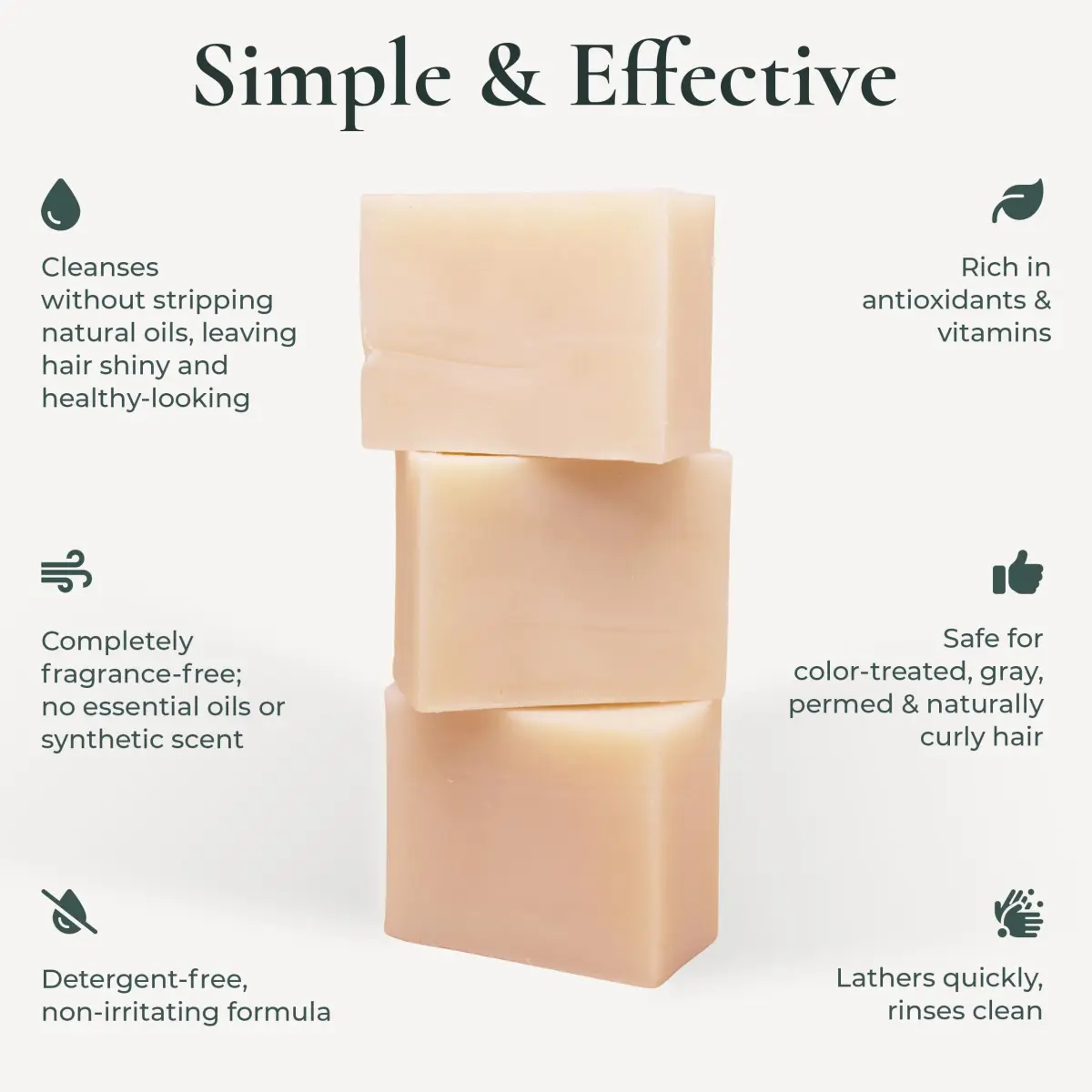 J·R·LIGGETT'S All-Natural Shampoo Bar Tea Tree & Hemp Oil 99g (3.5 oz) | Supports Strong & Healthy Hair - view 3