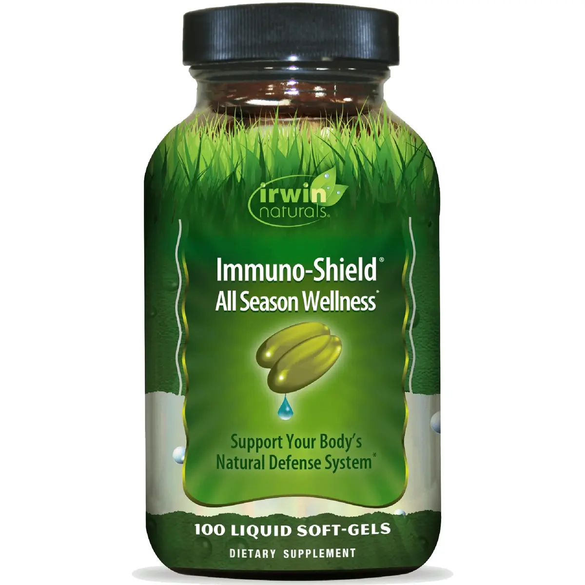 Irwin Naturals Immuno-Shield All Season Wellness 100 Softgels | Year-Round Immune Support with Botanicals & Nutrients - main product image