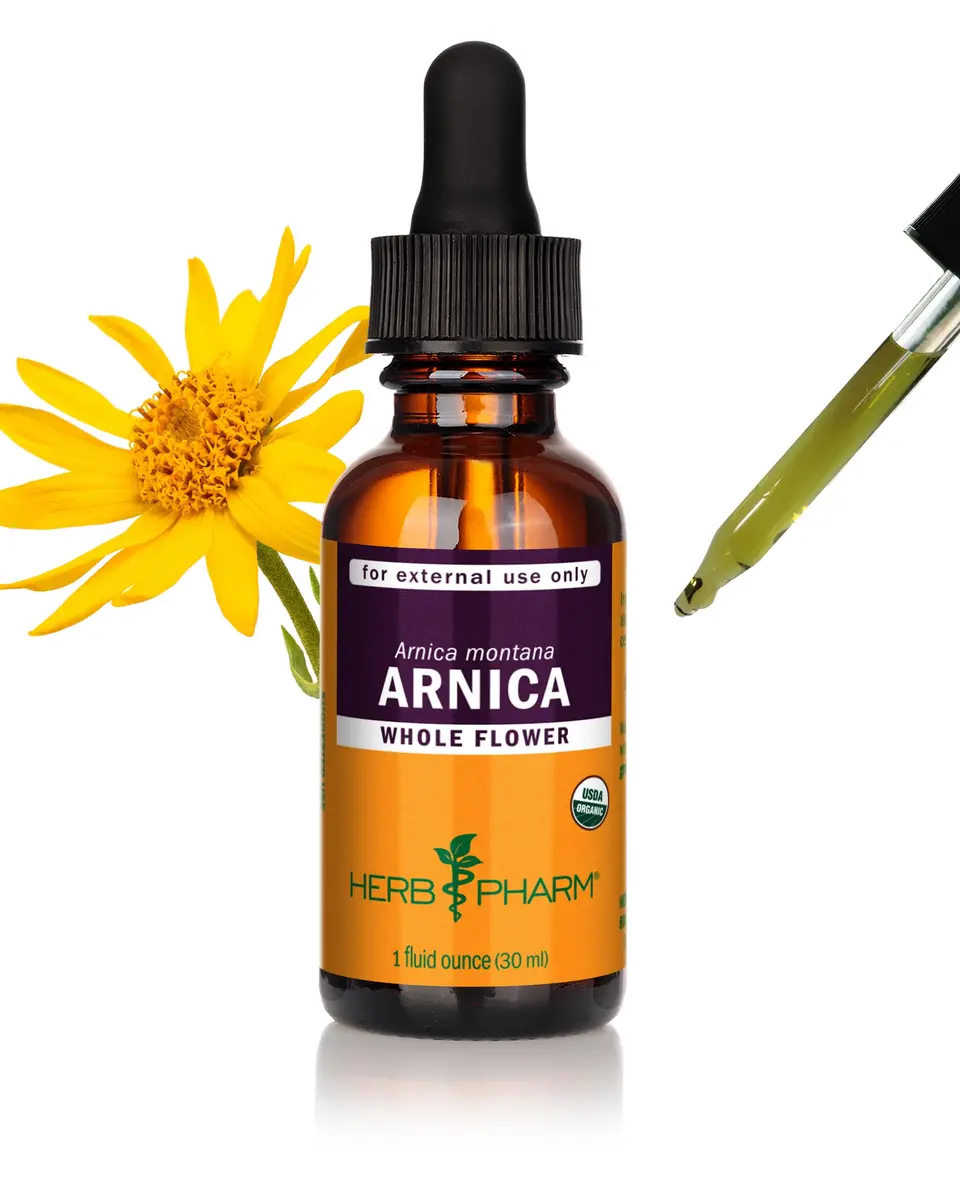 Herb Pharm Arnica Liquid Herbal Extract 29.57ml (1 Fl Oz) | Certified Organic Topical for Face & Body - main product image