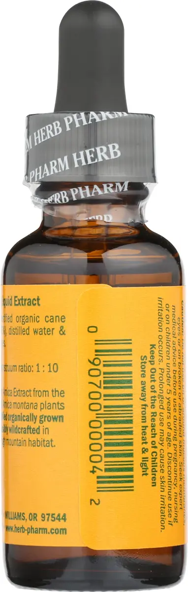 Herb Pharm Arnica Liquid Herbal Extract 29.57ml (1 Fl Oz) | Certified Organic Topical for Face & Body - view 4