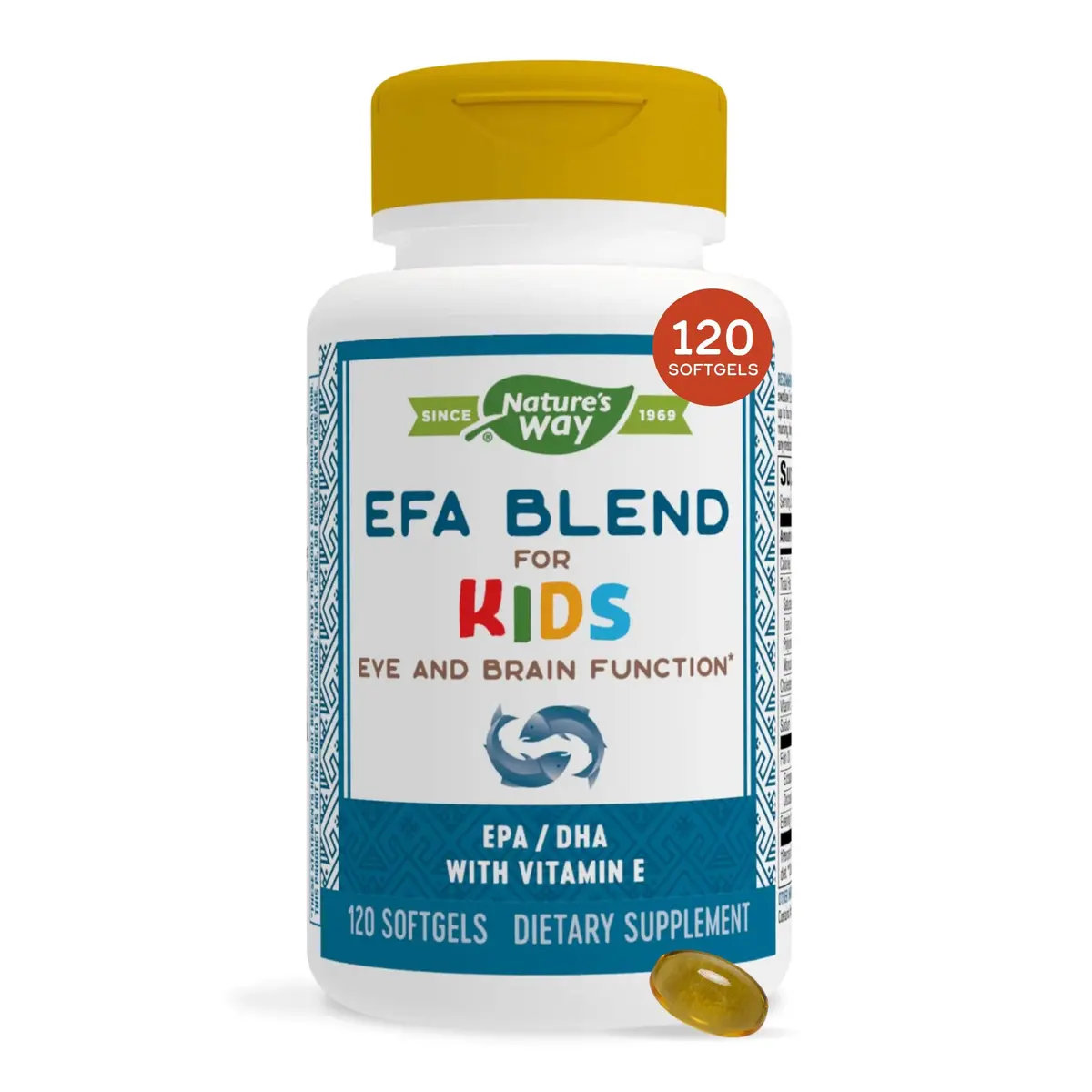 Nature's Way Kids Omega 3 Fish Oil 120 ct | Supports Brain & Eye Function - main product image