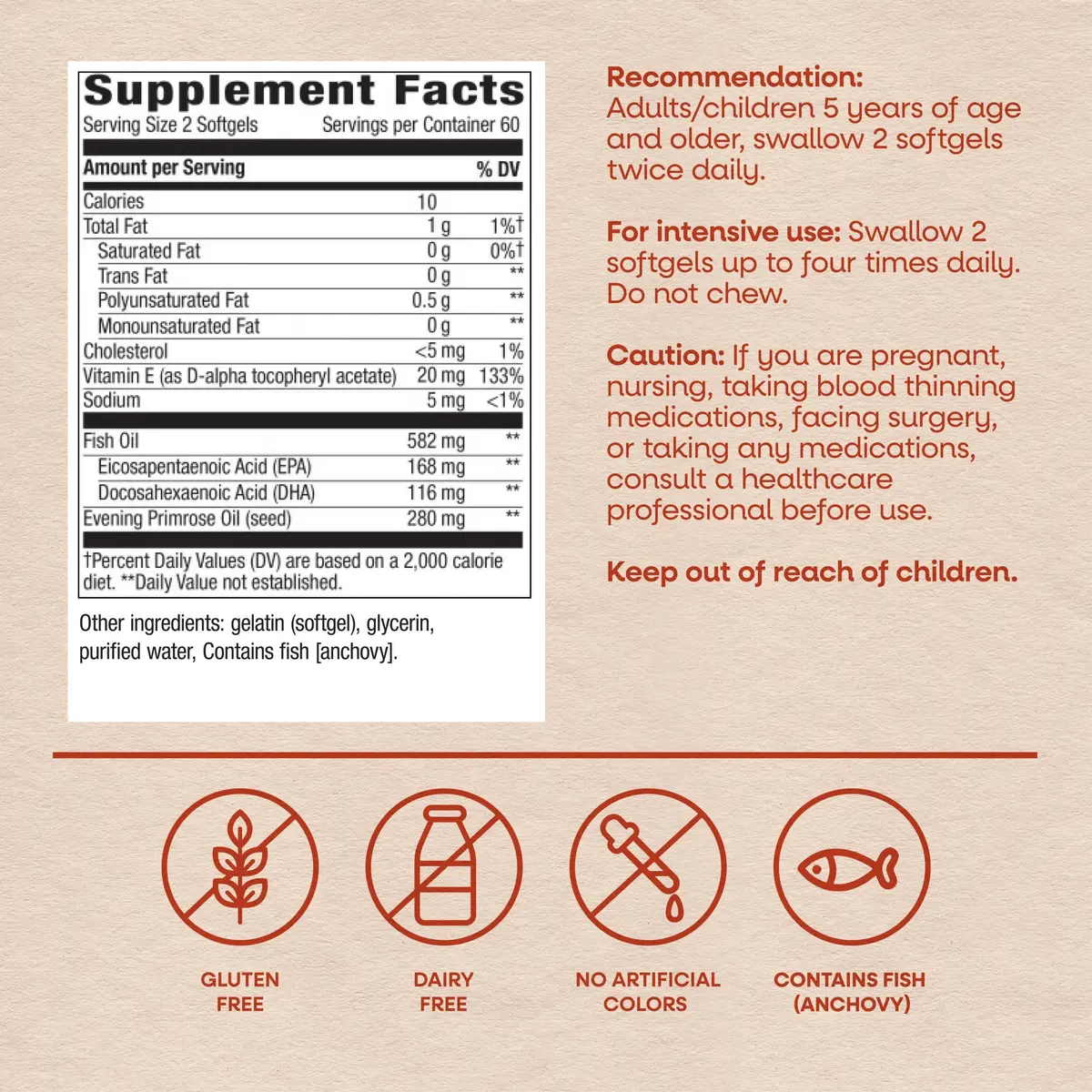 Nature's Way Kids Omega 3 Fish Oil 120 ct | Supports Brain & Eye Function - view 6