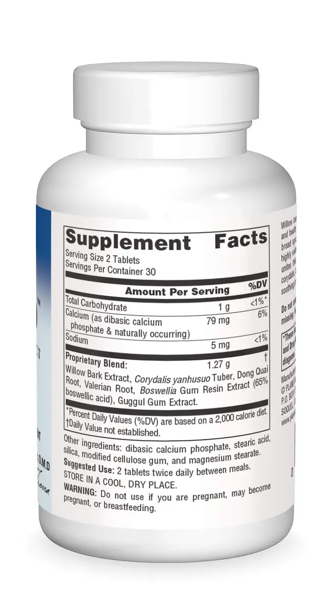 Planetary Herbals Willow Aid Tablets, 60 Count | Concentrated Willow Extract & Botanicals for Natural Pain Relief - view 3