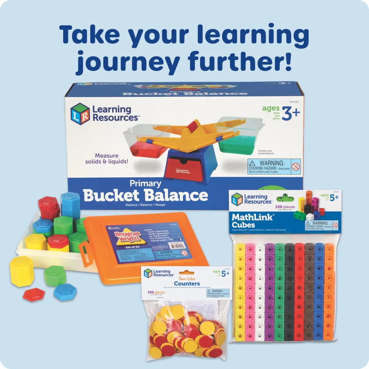 Learning Resources Primary Bucket Balance | STEM Learning Tool for Ages 3+ - view 8