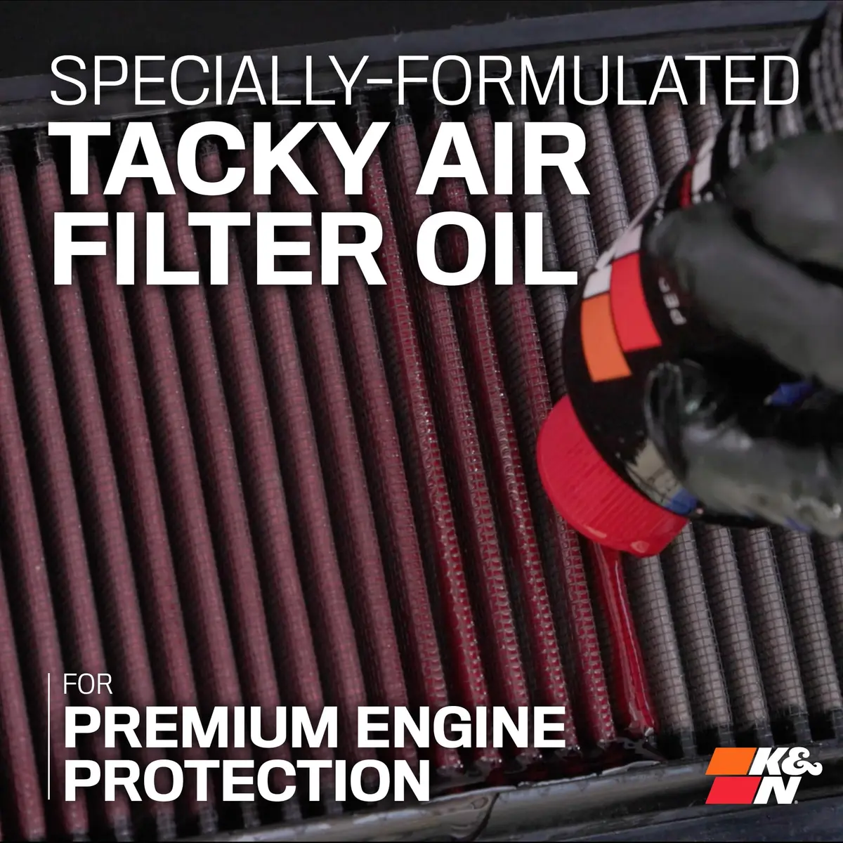 K&N Air Filter Oil 8 Oz (237ml) Squeeze Bottle | Restores Engine Air Filter Performance - view 3