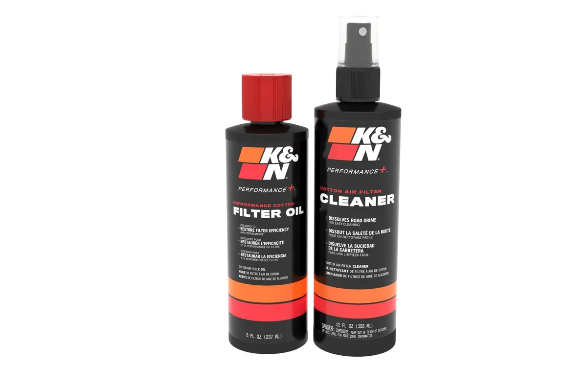 K&N Air Filter Cleaning Kit with Red Filter Oil & Power Kleen Degreaser | 592ml (20 Fl Oz) Cleaner, 1.51 lb Oil - main product image