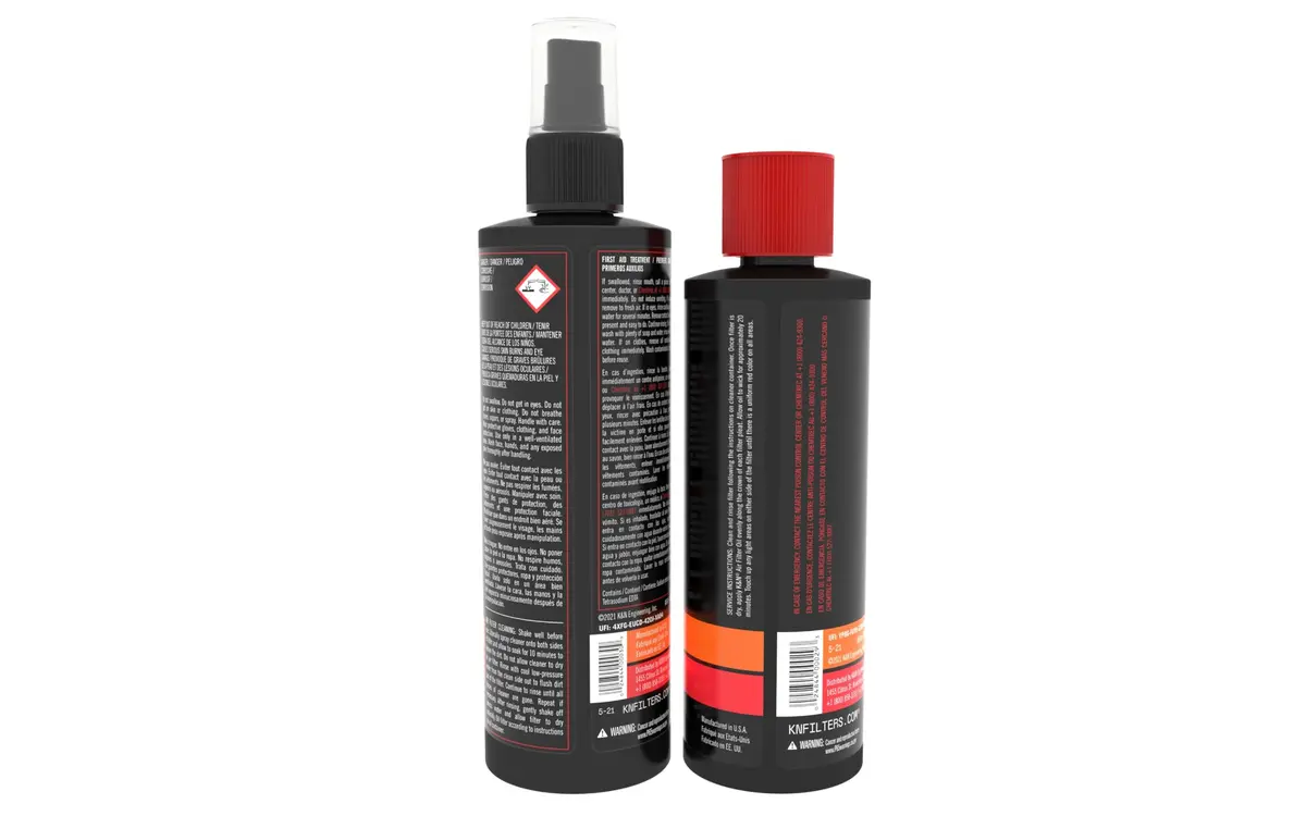 K&N Air Filter Cleaning Kit with Red Filter Oil & Power Kleen Degreaser | 592ml (20 Fl Oz) Cleaner, 1.51 lb Oil - view 2