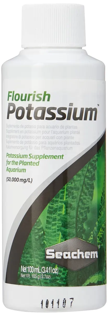 Seachem Flourish Potassium 100mL | Aquarium Plant Nutrient for Healthy Growth - main product image