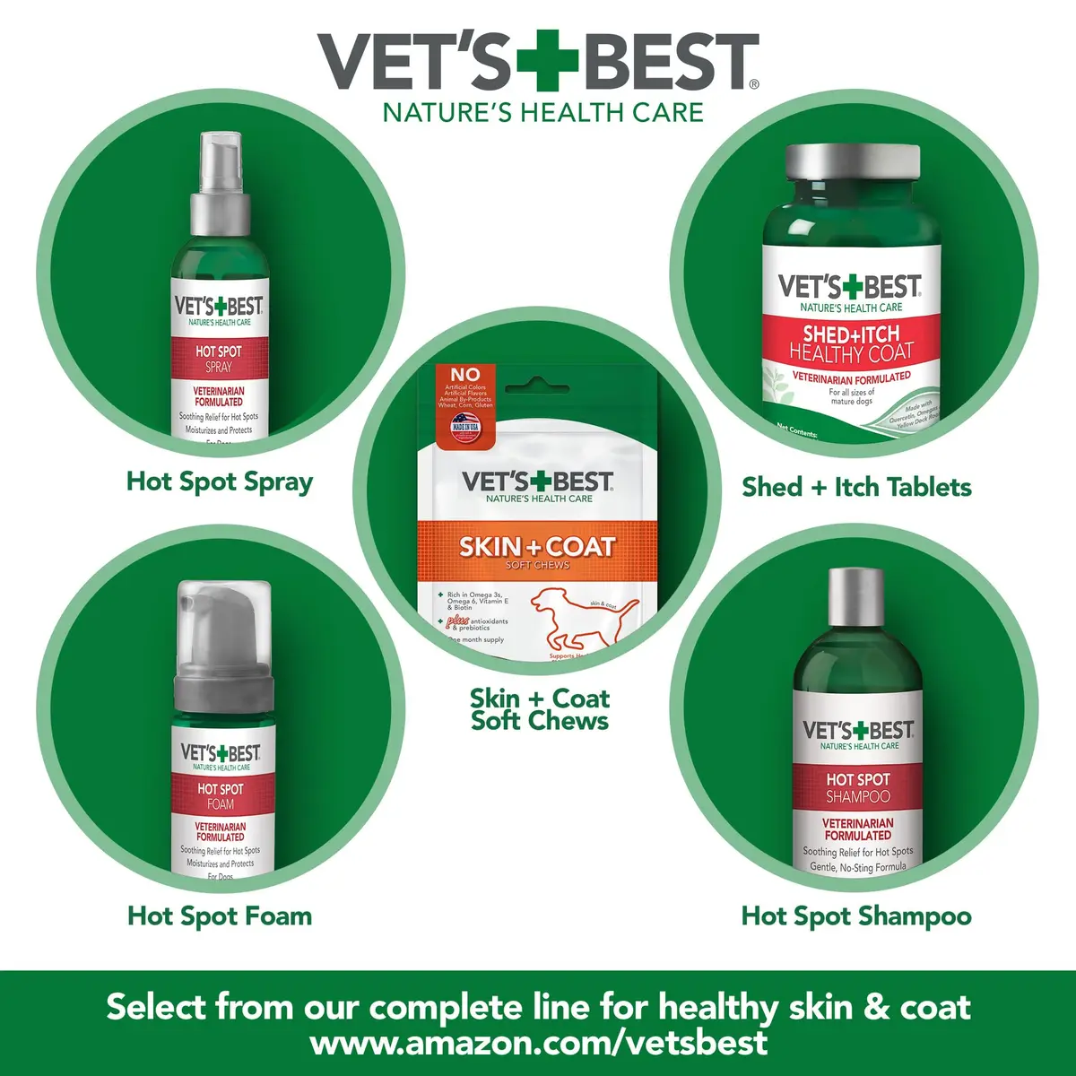 Vet's Best Dog Hot Spot Itch Relief Spray, 16 oz | No-Alcohol, Soothes Skin, Fast Relief - view 5