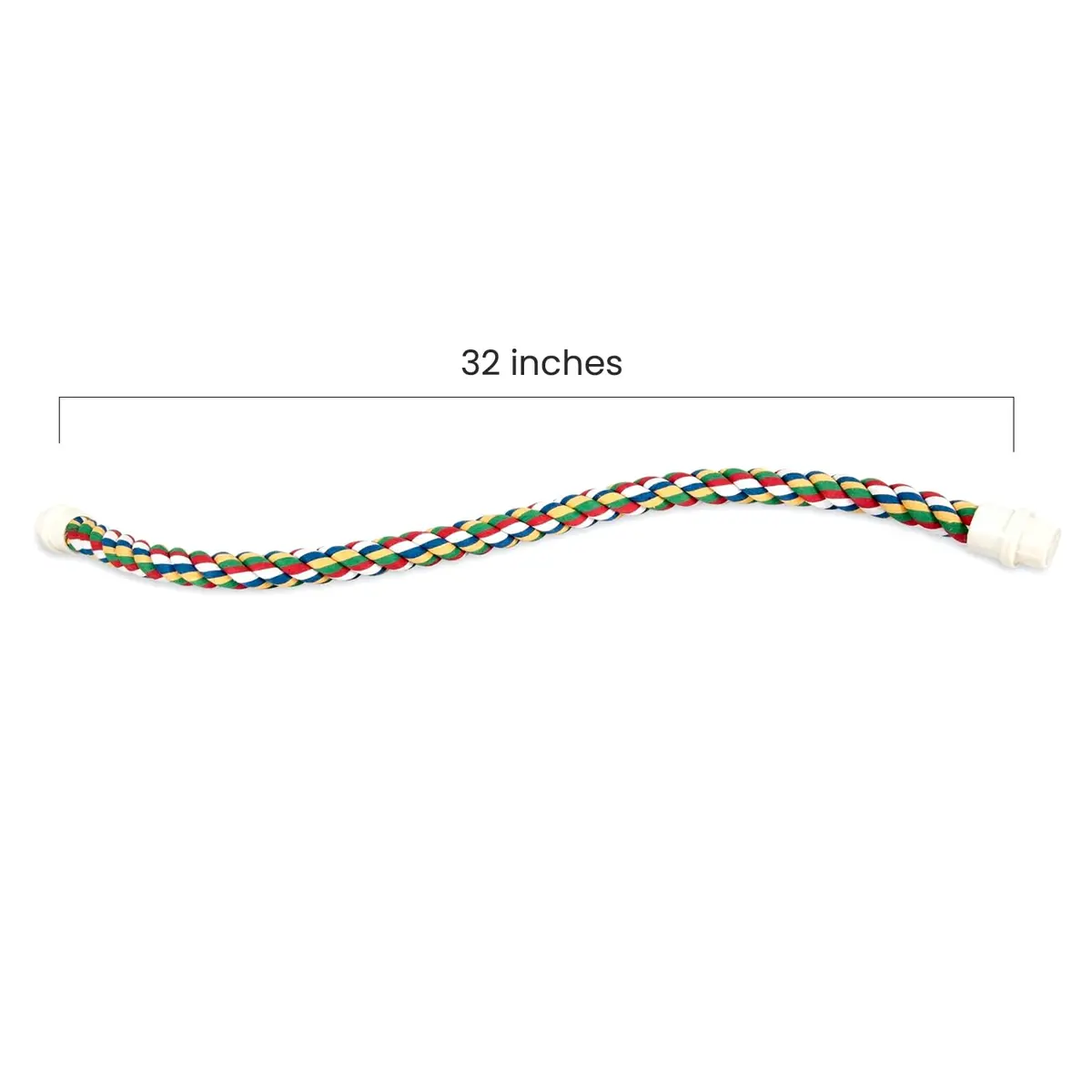 JW Pet Comfy Perch for Birds Flexible Multi-color Rope, Medium - 32" Length | Stimulates & Supports Bird Feet - view 3