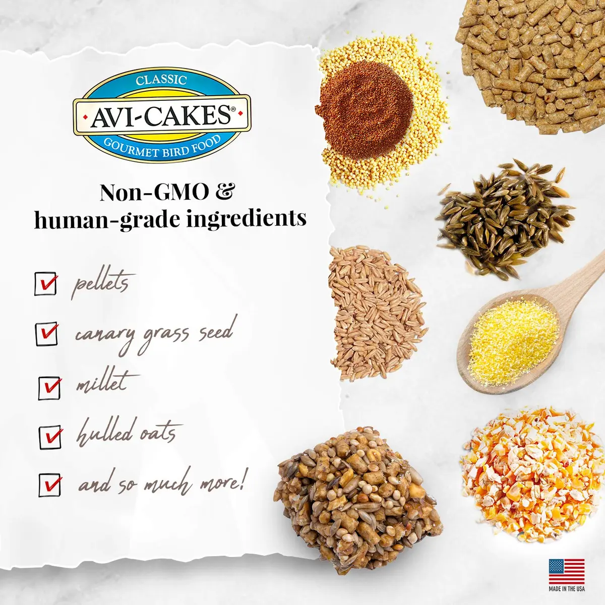 LAFEBER'S Classic Avi-Cakes for Cockatiels & Parakeets 9.07 kg (20 lb) | Nutritionally Complete Foraging Food - view 4