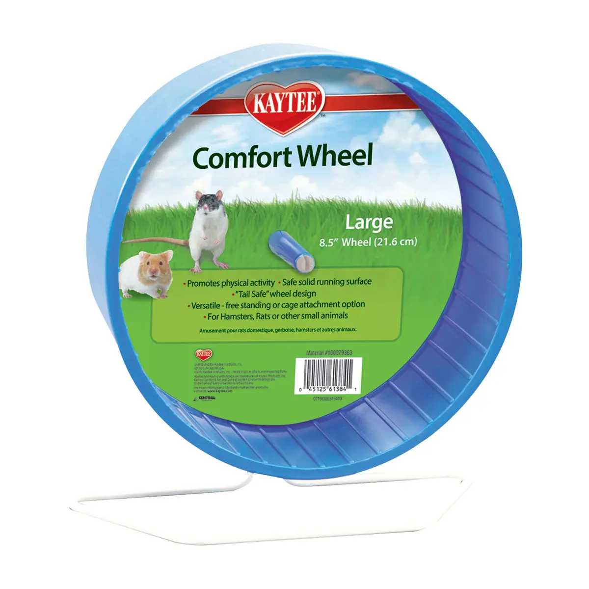 Kaytee Comfort Wheel Large 8.5 Inches | Quiet Exercise for Small Animals - main product image