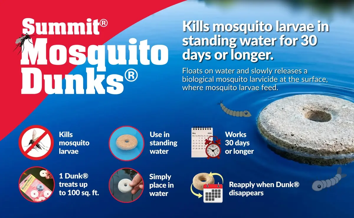 Summit Pond Mosquito Dunks 2 Pack | Natural Larvicide for Standing Water - view 9