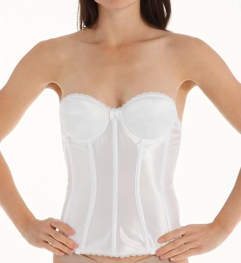 Va Bien Plus Size Satin Bustier 38D | Supportive Hourglass Corset for Women - view 3