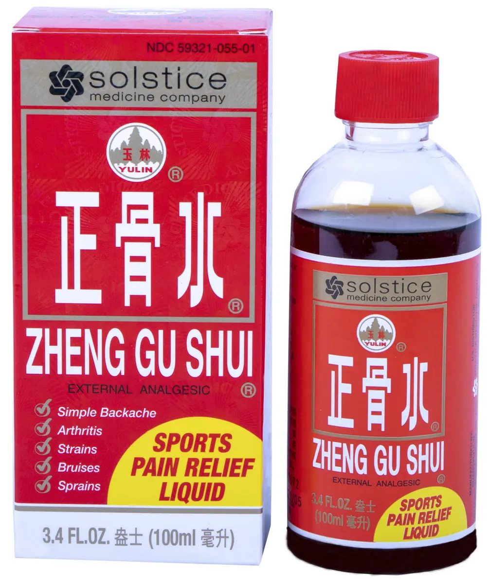 Solstice Medicine Company Zheng Gu Shui External Analgesic Lotion 3.4 Oz | Eases Muscle & Joint Pain for Adults & Kids 2+ - main product image