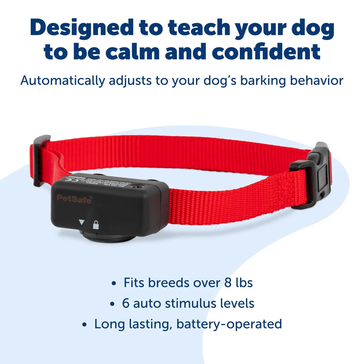 PetSafe Basic Bark Control Collar Adjustable | Safe, Waterproof, 6 Correction Levels (70-120 chars) - view 3